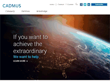 Tablet Screenshot of cadmusgroup.com